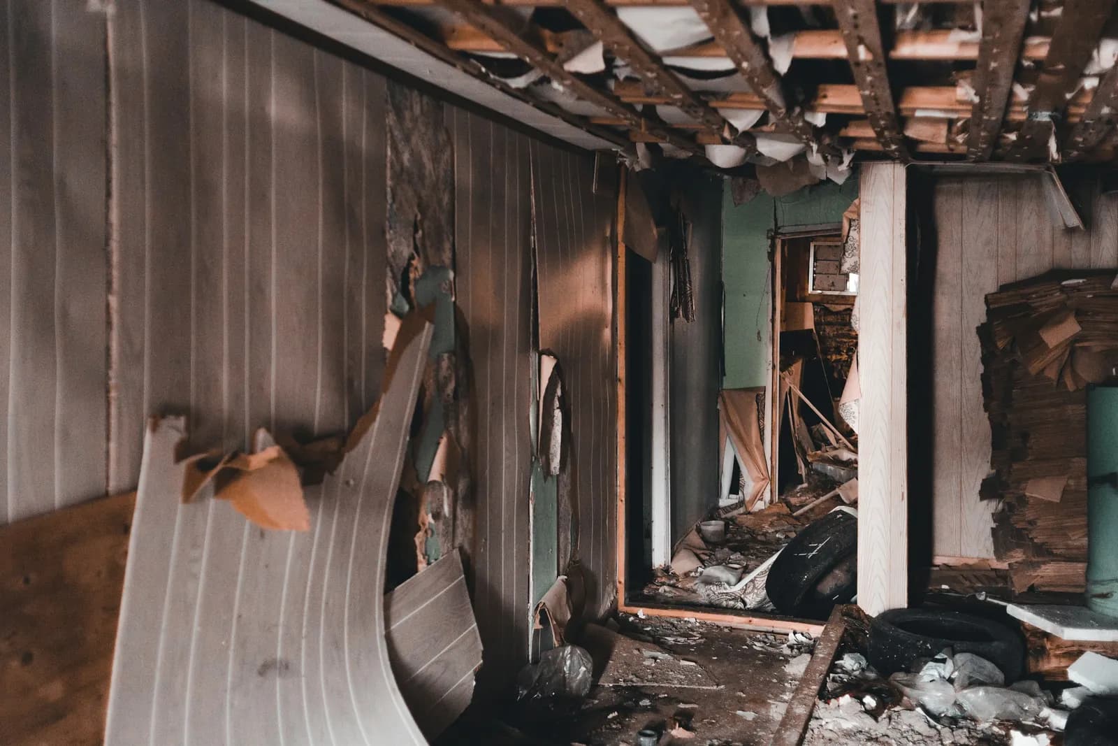 Interior smoke damage cleanup and demolition — soot removal and odor remediation Philadelphia PA